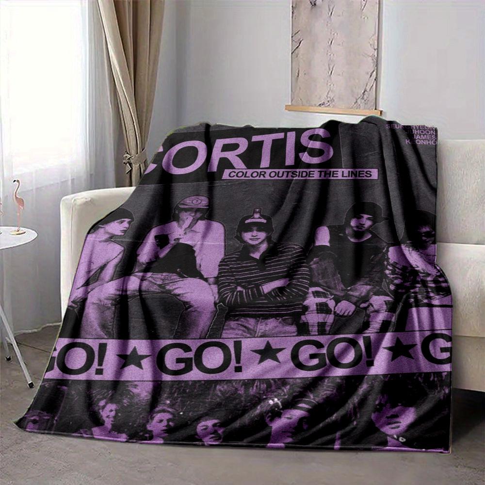 1 шт. CORTIS, Плед в стиле K-Pop, Легкий фланелевый плед, Плед для дивана, кровати, путешествий, кемпинга, гостиной, офиса, дивана
