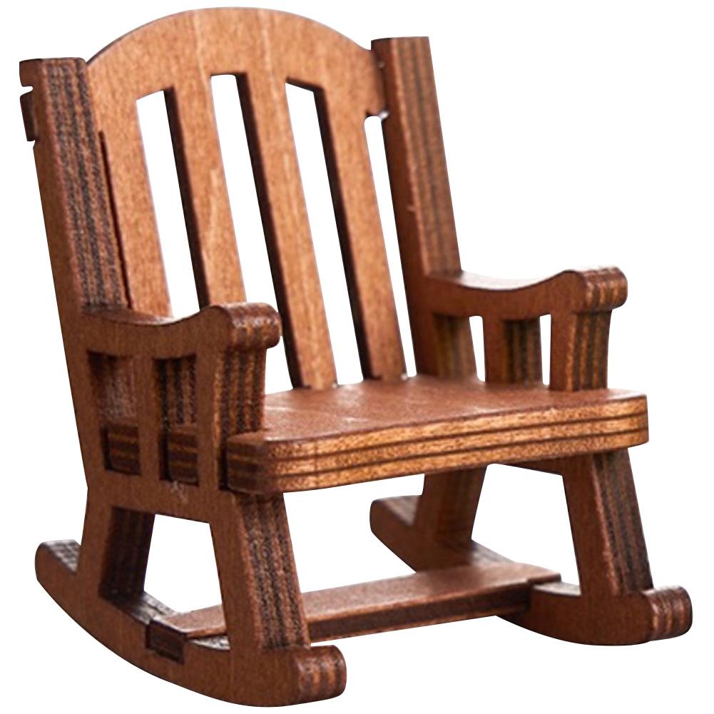 Ручная работа DIY Микро Кресло-качалка Кресло-качалка Дизайн с книгой Кофе Милая лягушка Толстая Миниатюра Украшения для дома, спальни, офиса