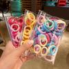 50Pcs/set Candy Color Hair Rope Scrunchie Ponytail Holder New Towel Ring Girls Women