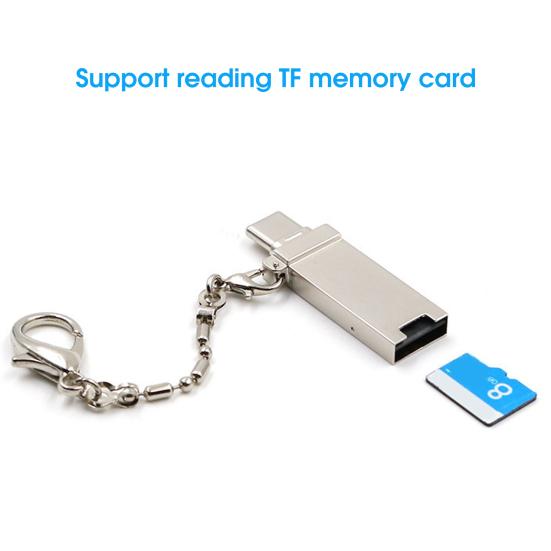 Адаптер для чтения карт двойного назначения, надежный, с возможностью горячей замены, Type-C/Micro USB OTG для высокоскоростного мобильного телефона