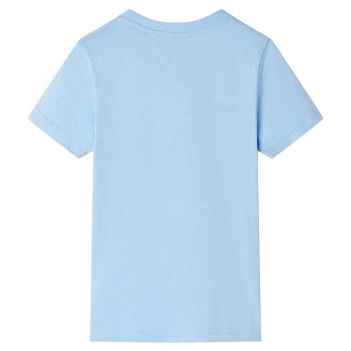 T-shirt pour enfants avec manches courtes bleu clair 92/104/116/128/140