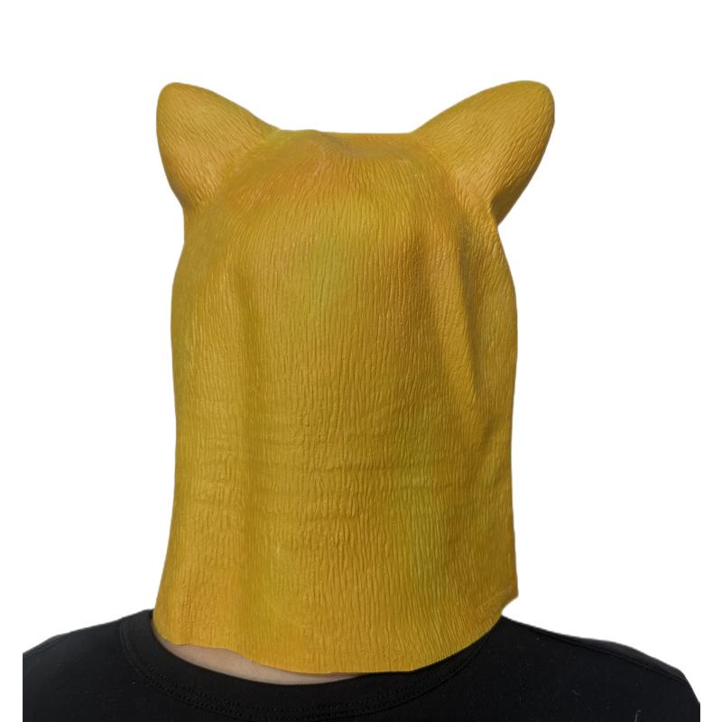 Маска Волкособа Овчарки на Хэллоуин - Латексный Головной Убор Немецкой Овчарки Хаски для Вечеринок в Стиле TikTok