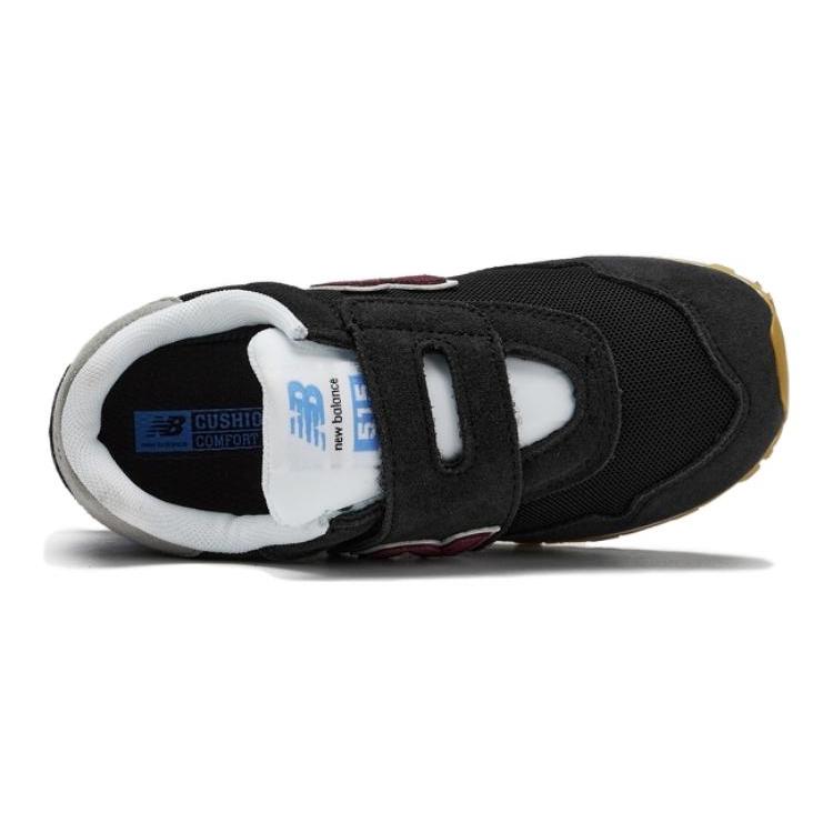 New Balance NB 515 Дышащая амортизация, износостойкие низкие детские беговые кроссовки Черный Детские PV515BU