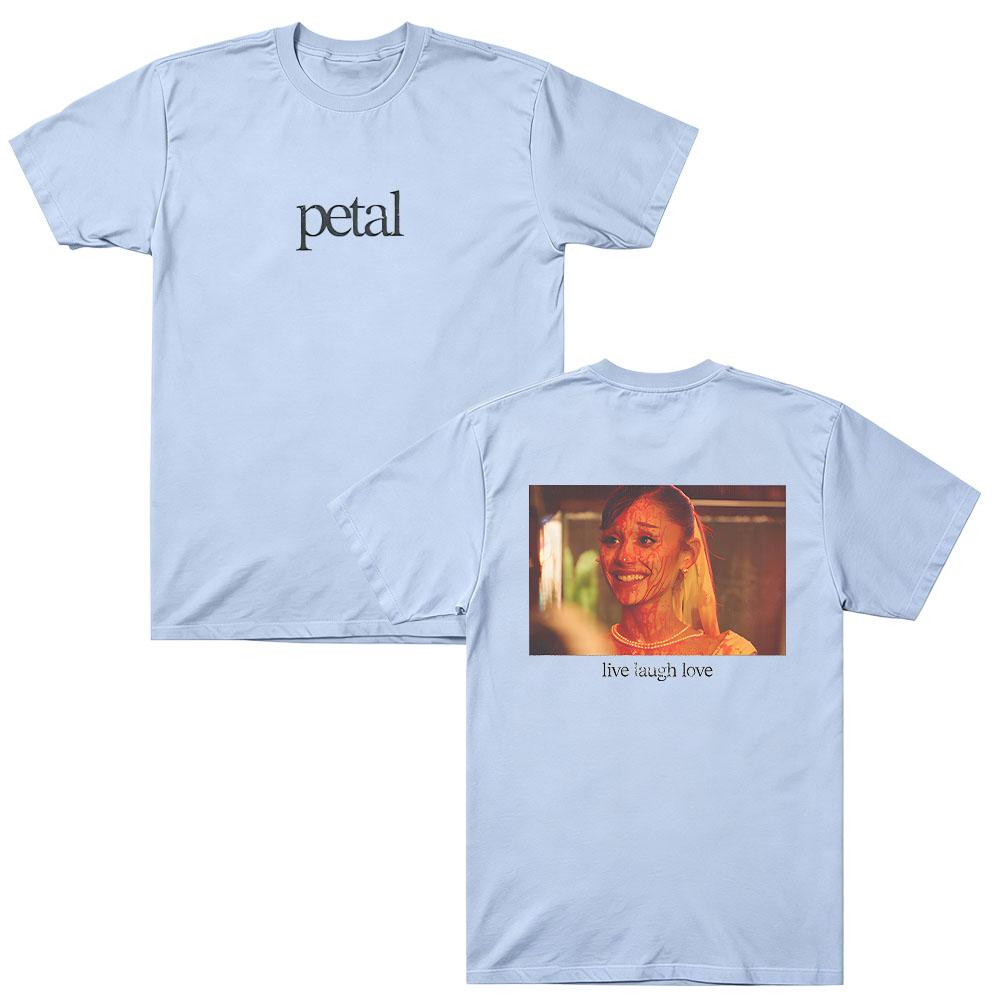 Petal Live Laugh Love T-shirt Graphic Tees Men Women Fashion T-shirt Casual Cotton Aesthetics T-shirts Tops