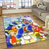 Retro Cartoon Rockman Mega Man Game Rug Carpet for Living Room Bedroom Home Decor,Floor Mat Non-slip Decoration for Sofa Doormat