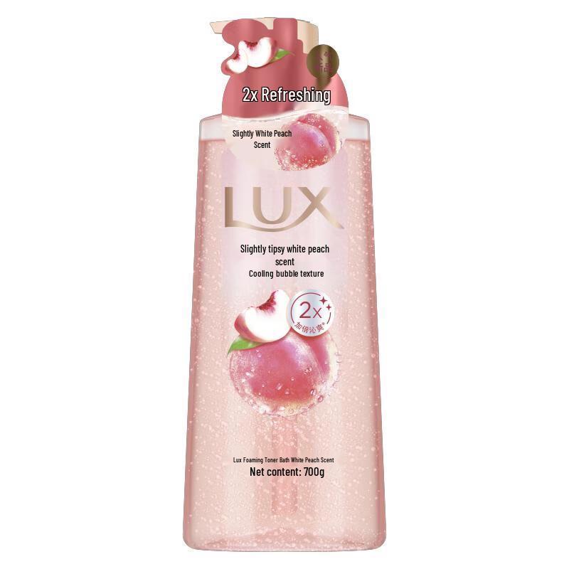 LUX White Peach Scent Sparkling Shower Gel