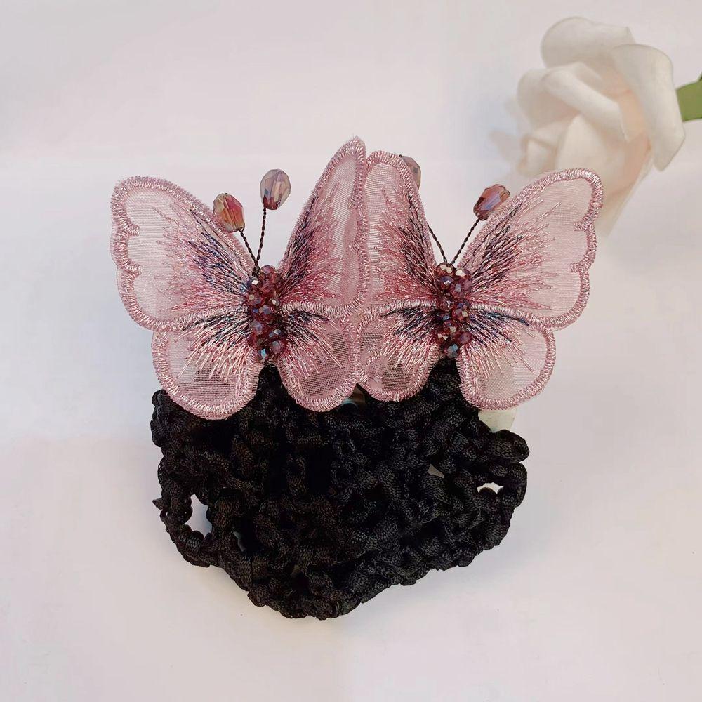 Отель Авиакомпания Стюардесса Конский хвост Зажим Корейский Пучок Снуд Женщины Пружинные Зажимы Заколки Чехол Сетка