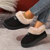 Женские ботинки на платформе Зимние меховые Массивные ботильоны Теплые Плюшевые Домашние Пушистая обувь Плюшевая подкладка Слипоны Подошва из ЭВА Тапочки Новые