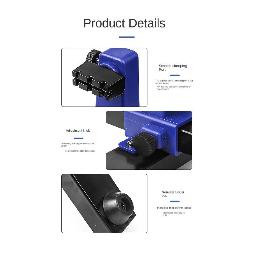 Motherboard Pcb Holder Clamping Kit Frame ESD Safe Clamp Phone Repair Tools 360 Degree Rotation Adjustable Circuit Board Holder