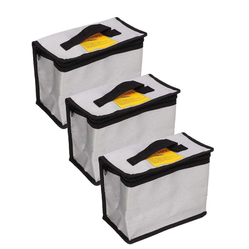 3 шт. Сумка для литиевых аккумуляторов на молнии, портативный огнеупорный взрывозащищенный чехол для хранения аккумуляторов