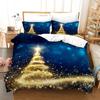 Merry Christmas Bedding Set 3D Print Single Twin Full Queen King Size Christmas Gift Bed Set Aldult Kid Bedroom Duvetcover Sets