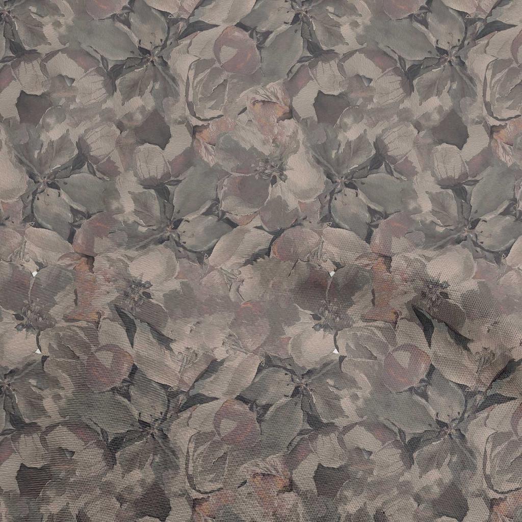 oneOone Cotton Poplin Blue Fabric Abstract Floral Sewing Craft Projects Fabric Prints By Yard 42 Inch