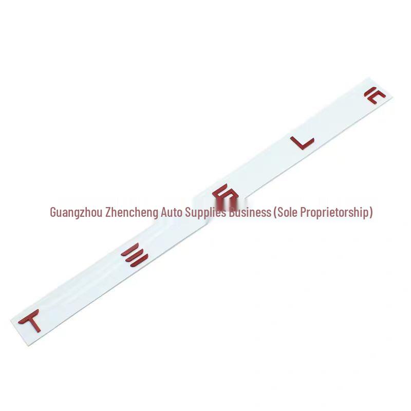 Edamame Model 3/Y Car Sticker: English Letter Rear Tail Mark for TESLA