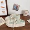 Milk White Flat Bottom Two Wearing Canvas Shoes Women's Round Head Summer New Niche One Pedal Student Breathable Little White Shoes