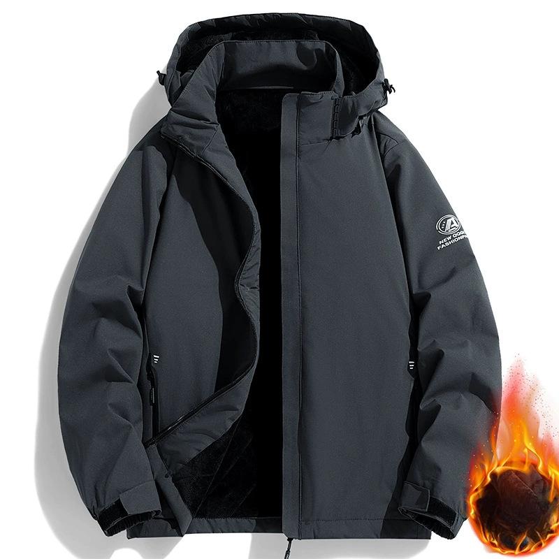 Новая мужская спортивная и повседневная куртка Куртка для осени и зимы, для альпинизма на открытом воздухе, ветрозащитная, модная однотонная и универсальная