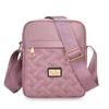 Women Crossbody Bag Embroidery Multi-Zipper Shoulder Bag Adjustable Strap Fashion
