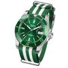 EPOS Men's 500m Water Resistant Automatic Diver's Watch with Ceramic Bezel, Model 3504GRN, Green