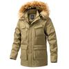Куртка-парка, мужские зимние военные уличные куртки, верхняя одежда, пальто с капюшоном, теплые куртки на меховой подкладке