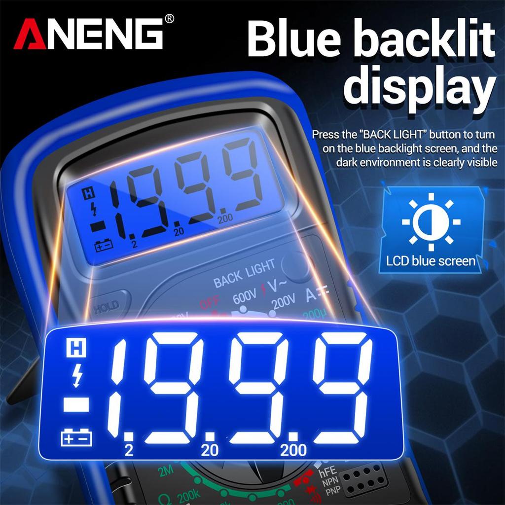 Aneng XL830L цифровой мультиметр ESR метр тестеры автомобильный электрический Dmm транзистор пиковый тестер измеритель емкости