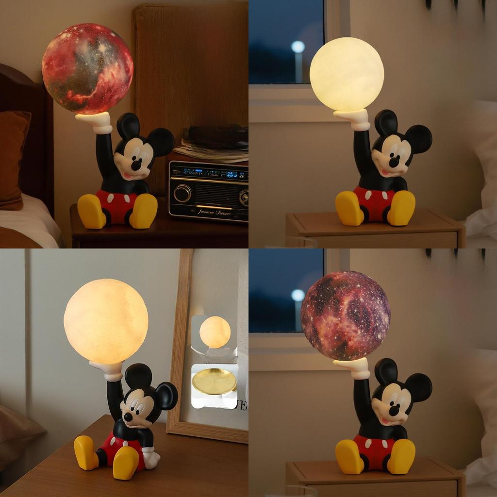 Mickey Mouse Rechargeable Night Light With Mood Lighting For Childrens Bedroom