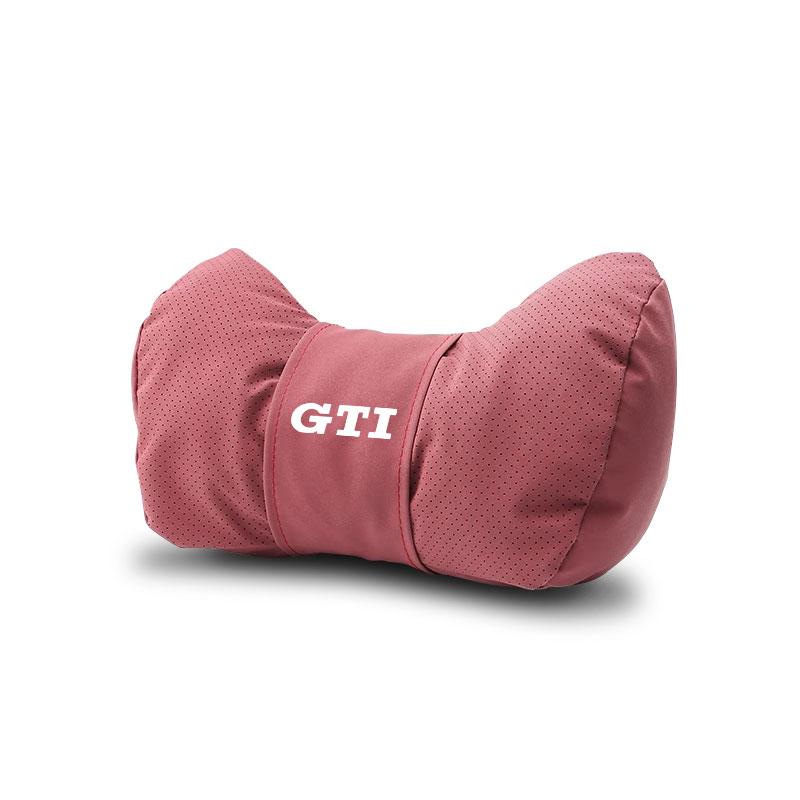 Car Seat Headrest Suede Soft Cotton Pillow Core Neck Pillow For VW Golf Amarok T5 Phaeton GTI Teramont ID3 Car Interior keychain zr4