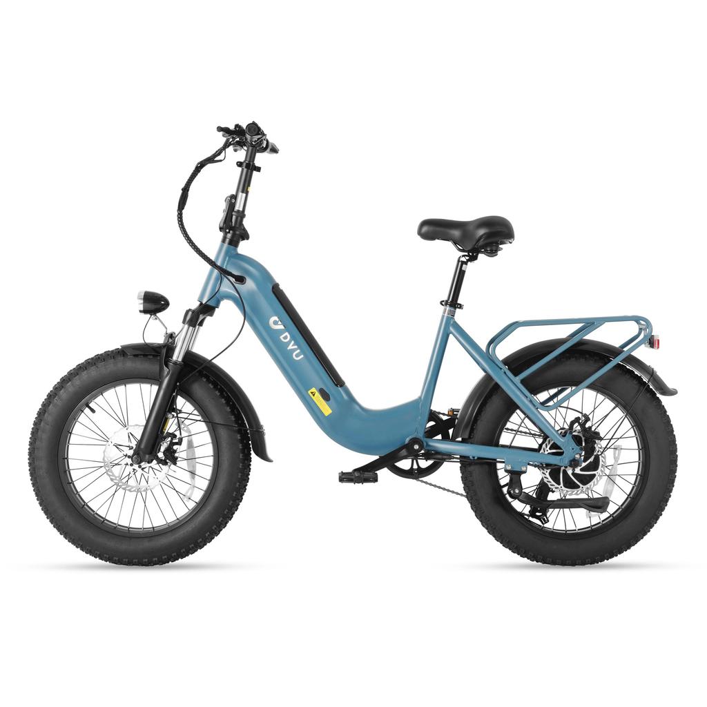 Электровелосипед DYU FF500 с сиденьем для взрослых, 500 Вт, мужской, аккумулятор 48V13.5AH, 20-дюймовый, женский