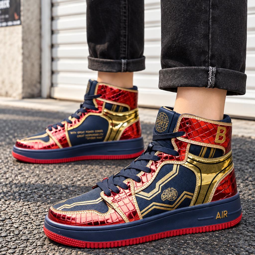 Men Thick Sole Boots High Top Shoes Fashion Style Winter Walking and Commuting Casual Outdoor Travel Daily Boots Style Sizes 36-45