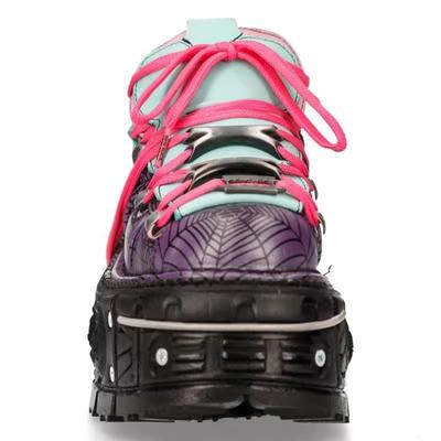 2024 НОВЫЕ женские туфли в стиле панк, туфли на шнуровке и каблуке, туфли на платформе, женские готические ботильоны в рок-стиле, женские кроссовки с металлическим декором