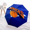 Складной зонт с принтом логотипа Knicks, для улицы, отдыха и путешествий, прочная ткань зонта, подарок на день рождения и праздник