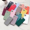 Силиконовый однотонный чехол для iPhone 12 i12 Mini IPHONE 11 i8 Plus 7 6 Мягкий чехол Candy Phone Cases для iPhone XS 11 Pro MAX XR X XS Max 12 Pro Max
