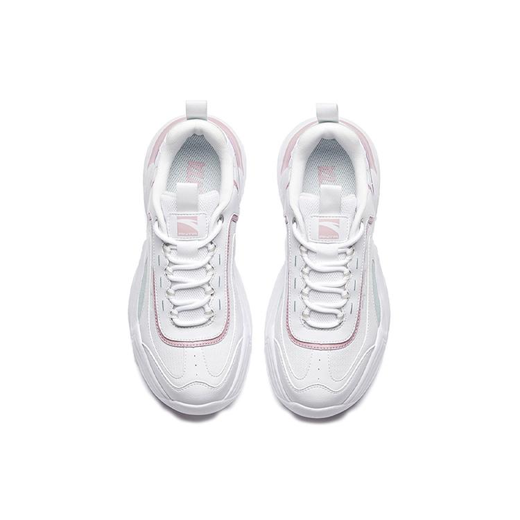 Anta Slip Resistant Cushioning Abrasion Resistant Low top Chunky Sneakers Women's Dusty Purple White 92938862-8