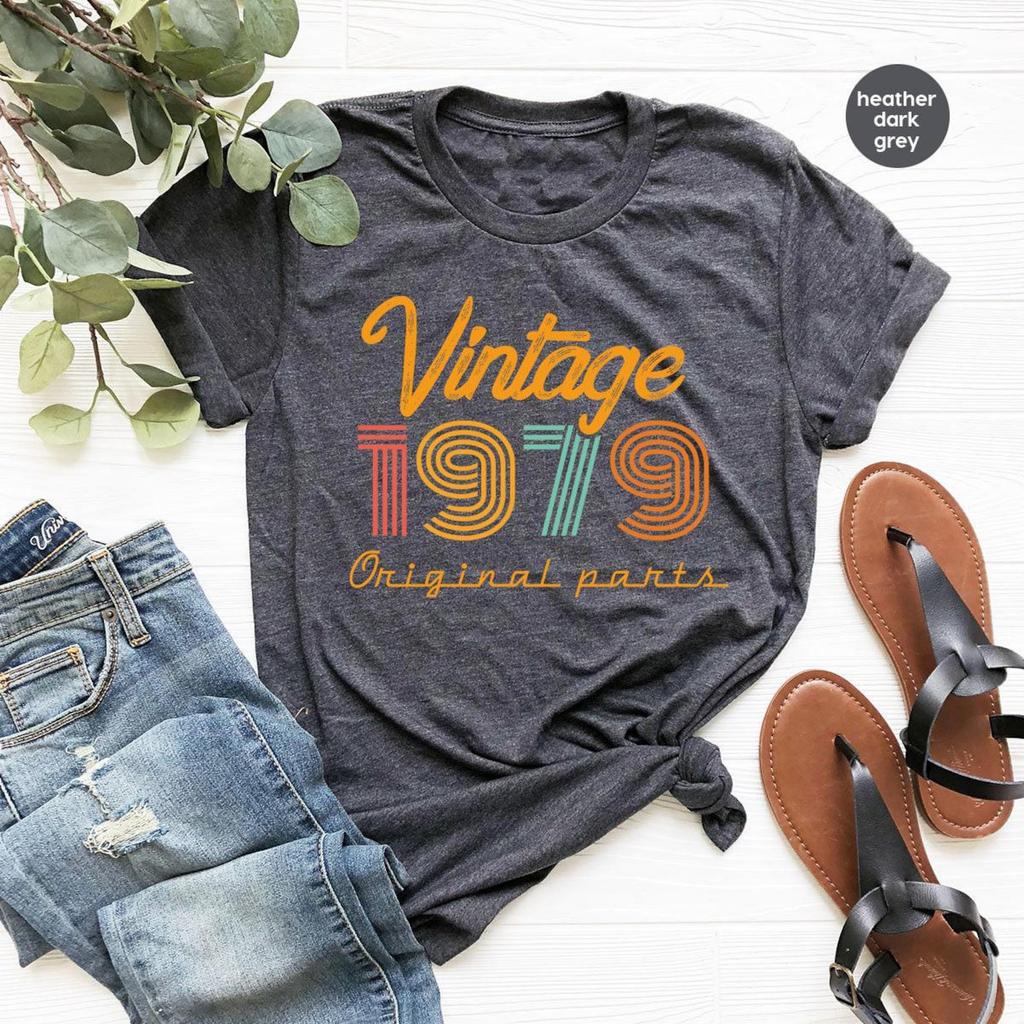 47th Birthday Shirt, Vintage T Shirt, Vintage 1979 Shirt, 47th Birthday Gift for Women, 47th Birthday Shirt Men, Retro Shirt, Vintage Shirts