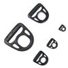 10pcs Black Outdoor Backpack Shoulder Strap D-Ring Buckle Multiuse Hooks Luggage Accessories