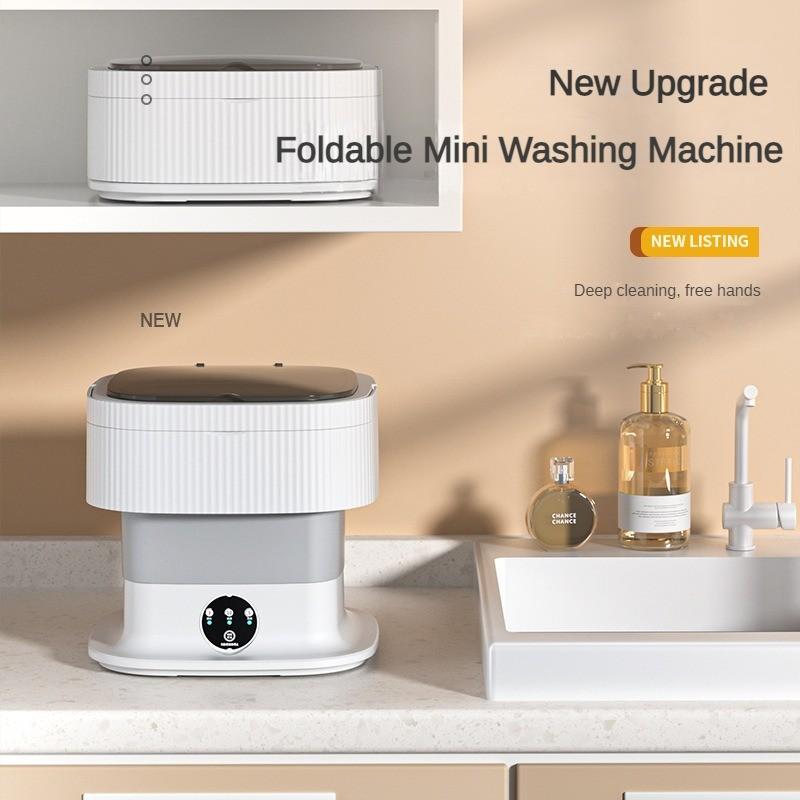 6 л/10 л Складная электрическая стиральная машина Портативное мини-устройство для стирки в путешествиях Бытовая стиральная машина для нижнего белья большой вместимости