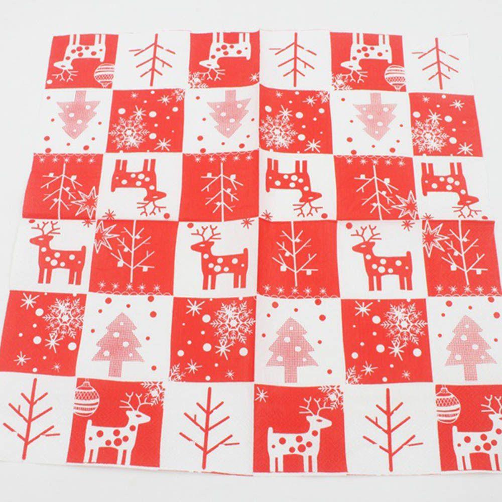 Snowflake Party X-mas Paper Napkins Napkins For Decoupage Christmas Napkin Lunch Paper