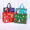 4pcs Christmas Gift Bag Santa Claus Snowman Non-woven Tote Bag Candy Gift Packaging Bag 2024 Christmas Party Home Navidad Noel