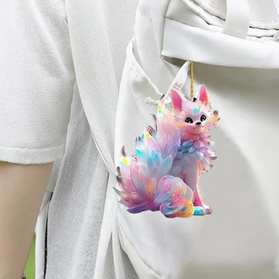 Автомобильная подвеска в виде белки, подвесное украшение со шнурком, легко подвешивается, универсальное использование, украшение для брелока, автомобильный аксессуар