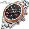 AUTOMATIC Mechanical Multi-functional Luminous Steel with Orange Tape Men's AUTOMATIC WATCH