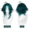 WTB Synthetic Wig Game Dharma Hag -Xiao Genshin Impact Cosplay Cartoon Wig Fluffy High-Gloss Anti-warping Short Hair Wig