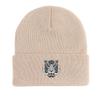 White Tiger Print Knit Cap Beanie, Animal Man Cap Autumn Fit Solid Gorro Knit Hat Beanie