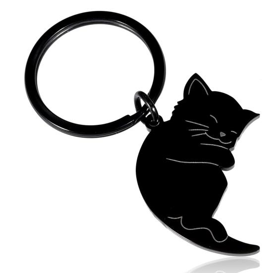 2 шт. брелок для пары мультяшный кот в форме пары брелок набор романтический подарок на День святого Валентина, годовщина