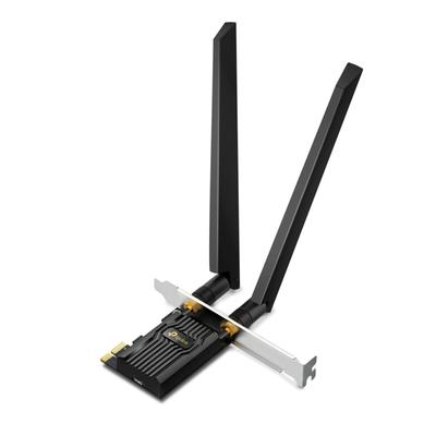 Адаптер Bluetooth 6E PCIe для настольного ПК 6E 2402 2402 Мбит/с 574 Мбит/с Archer TXE72E TP-Link Wi-Fi 5.3 Wi-Fi Трехдиапазонный (6 ГГц) + (5GHz) + (2,4)