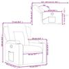 VidaXL Recliner, Relaxation Chair with Cup Holders, Seat with Backrest and Armrests Living Room, 372433