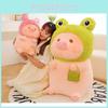 Носите лягушку свинью кролика медведя шляпу плюшевая игрушка мягкая кукла животное дети украшение подарок