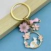 Cute Cats Pet Charm Keychain Chic Cats Figure Bag Hanging Decoration Charm Multipurpose Key Chain Adornment