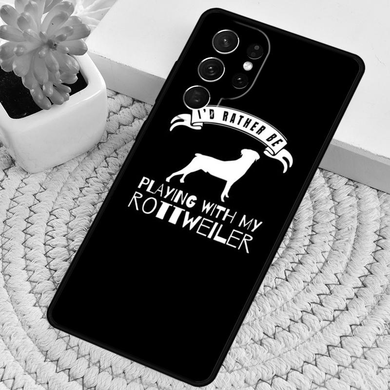 Мягкий ТПУ чехол для телефона с изображением собаки породы ротвейлер для Samsung Galaxy note 10 pro S26 S25 S24 S23 S22 Ultra Plus S21 FE S20 Ударопрочный чехол