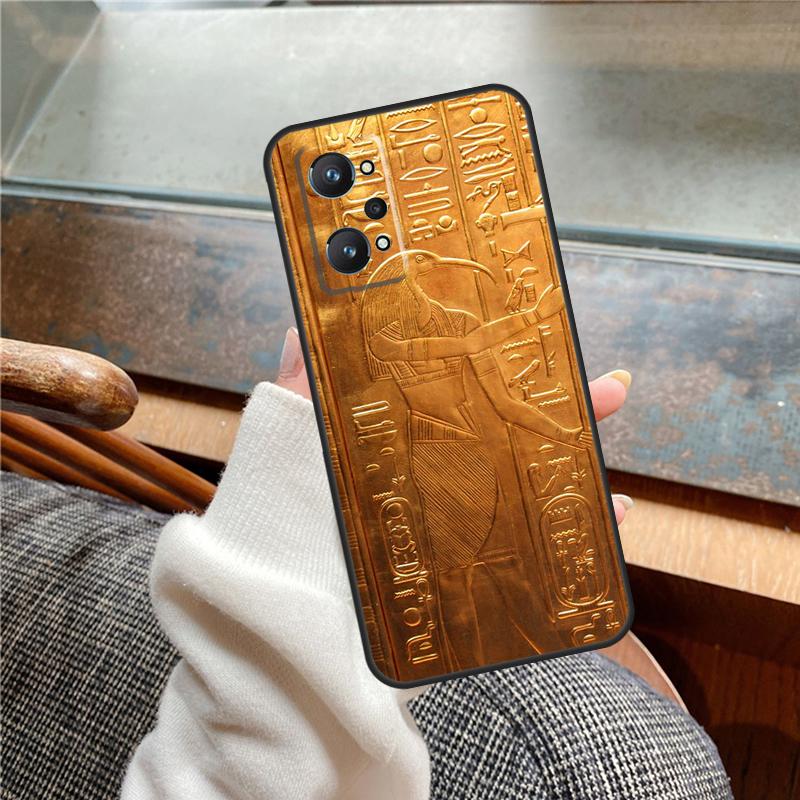 Чехол Египетские Иероглифы для Realme 15 Pro GT7 GT6 11 12 13 14 Pro Plus C55 C51 C53 C35 C33 C61 C65 C67 C71 C75