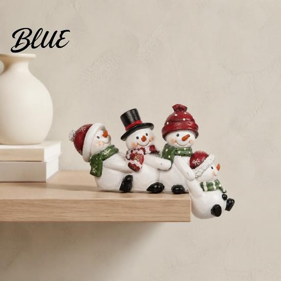 Thanksgiving Tiered Tray Displays Christmas Table Edge Sitter Figurine, Tug of War Hanging Character Decor, Snowman Cute Winter Home Decor Gnome Santa
