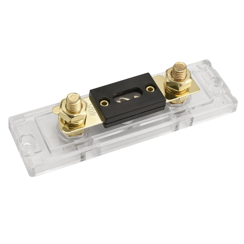 Heschen Автомобильный предохранитель ANL-40A, Золотой, 1 шт., Держатель предохранителя с предохранителем, Автомобильные, Мотоциклетные, Аудио, Сабвуфер