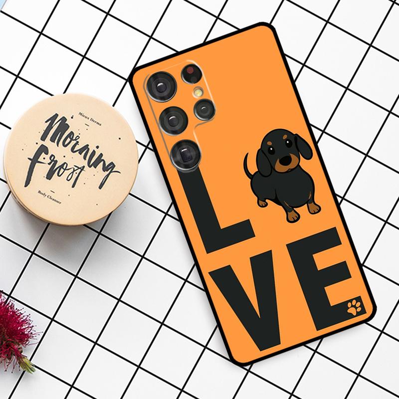 Чехол DACHSHUND для Samsung Galaxy S23 S21 S22 Ultra S8 S9 S10 Note 10 Plus Note 20 Ultra S20 FE